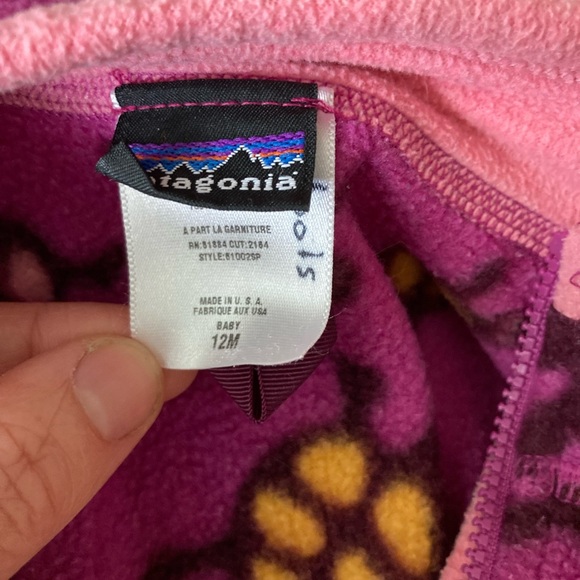 Patagonia Purpley-pink Turtle Fleece Vest - Picture 4 of 8